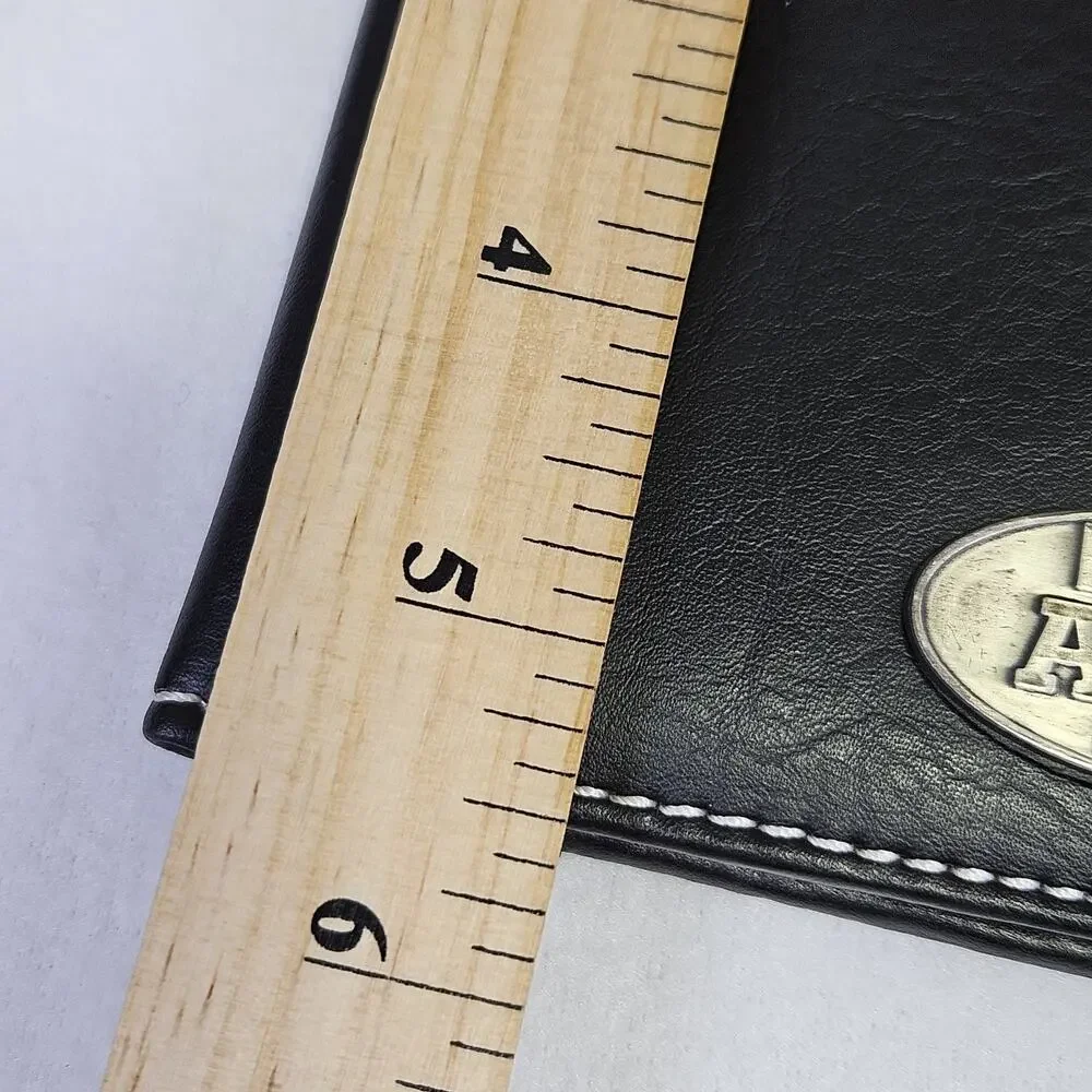 Texas A&M Pocket Notepad Organizer Bi-Fold Faux Leather Aggies Black Wallet ATM